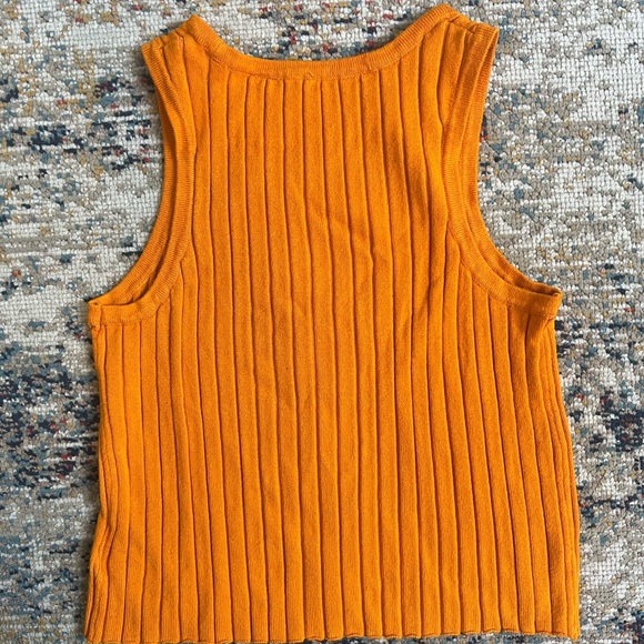 H&M Girls Striped and Solid Tank Tops - Multicolor and Orange - Picture 8 of 8
